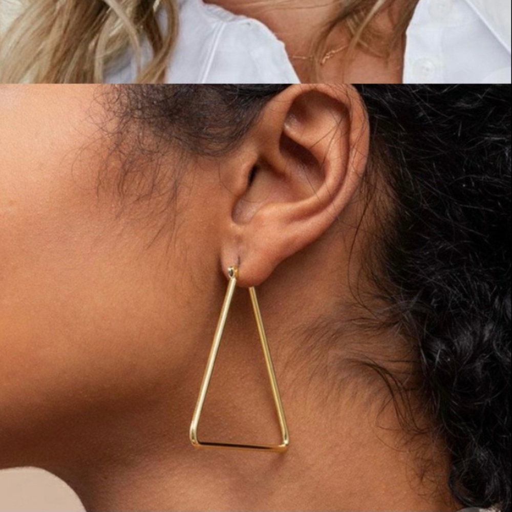 Uncommon James - Girl Boss - Chemistry Earrings | Silver Triangle